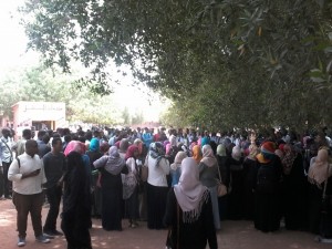 احدى الاحتجاجات الطلابية في جامعة السودان